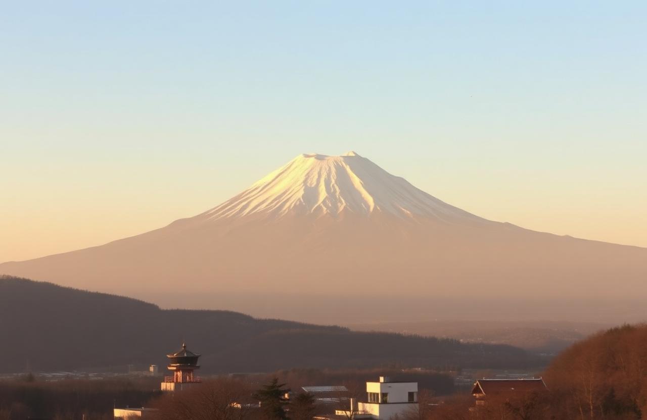 Live view of Mount Fuji from Gotemba